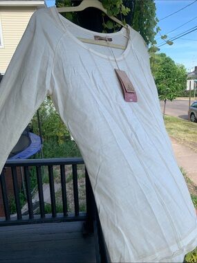 Prana Cream Long Sleeve Wool Blend Tunic